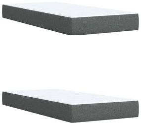 ΚΡΕΒΑΤΙ BOXSPRING ΜΕ ΣΤΡΩΜΑ ΣΚΟΥΡΟ ΓΚΡΙ 200X200 ΕΚ. ΥΦΑΣΜΑΤΙΝΟ 3294457