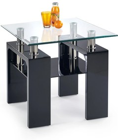 DIANA H KWADRAT coffee table color: black DIOMMI V-CH-DIANA_KWADRAT_H-LAW-LAK-CZARNY DIOMMI-60-20596