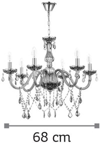 Φωτιστικό οροφής InLight 5314-6 Πολύφωτο-Φιμέ