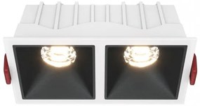 Χωνευτό Σποτ Οροφής Alfa LED 20W 3000K Διπλό Μαύρο-Λευκό DL043-02-10W3K-D-SQ-WB MAYTONI DL043-02-10W3K-D-SQ-WB Ασπρόμαυρο