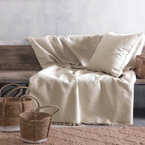 Ριχτάρι Luna Beige Ρυθμός Two-seater 180x240cm 100% Βαμβάκι