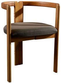 Καρέκλα Cherry 998VOW1125 47x57x71cm Oak-Brown Ξύλο,Ύφασμα