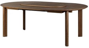 Τραπέζι Τραπεζαρίας Επεκτεινόμενο Comfort Circle Smooth 5857C5856-2 132/202x132x74,7cm Dark Oak Umage Steel,Wood,Mdf