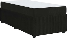 vidaXL Σκελετός Κρεβατιού Μαύρο 80 x 200 cm ύφασμα