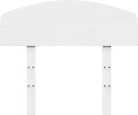 vidaXL Κεφαλάρι Λευκό 90 εκ. από Μασίφ Ξύλο Πεύκου