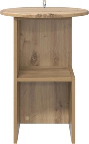 vidaXL Τραπεζάκι Πλευράς Artisan Δρυς Ø 39,5 x 55 εκ.