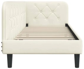 vidaXL Κρεβάτι Γωνίας Κρεμ 80 x 200 cm Βελούδο