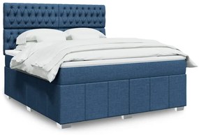 ΚΡΕΒΑΤΙ BOXSPRING ΜΕ ΣΤΡΩΜΑ ΜΠΛΕ 180X200 ΕΚ. ΥΦΑΣΜΑΤΙΝΟ 3294060