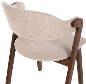 ΚΑΡΕΚΛΑ RIDER HM9734.02 RUBBERWOOD ΣΕ ΚΑΡΥΔΙ-ΥΦΑΣΜΑ ΕΚΡΟΥ 59x59x83Yεκ.
