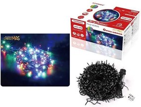 1000 Χριστουγεννιάτικα Λαμπάκια LED Πολύχρωμα 53Μ Εξωτερικού χώρου σε Σειρά με Πράσινο Καλώδιο Arrango AN57315