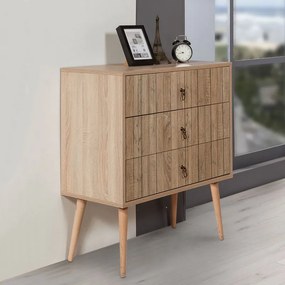 Συρταρτιέρα Soho Megapap χρώμα sonoma 80x40x90εκ.