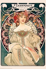 Αφίσα F. Champenois, Alphonse Mucha