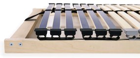 vidaXL Τελάρο Κρεβατιού με 42 Σανίδες & 7 Ζώνες 100 x 200 εκ.