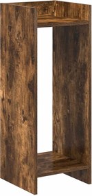 vidaXL Βάση φυτών Καπνιστή Δρυς 30 x 30 x 80 cm