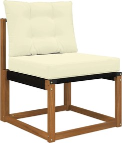 vidaXL Μαξιλάρι Καναπέ Εξωτερικού Χώρου 2 pcs Κρεμ Πολυεστέρας