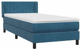 ΚΡΕΒΑΤΙ BOXSPRING ΜΕ ΣΤΡΩΜΑ ΣΚΟΥΡΟ ΜΠΛΕ 90X220 ΕΚ. ΒΕΛΟΥΔΙΝΟ 3318313