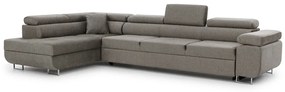 Γωνιακός καναπές Κρεβάτι Annabelle Maxi, με αποθηκευτικό χώρο, γκρί ανοιχτό 340x98x201cm-Αριστερή γωνία-BOG7334
