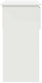 vidaXL Τραπέζι κονσόλας με συρτάρια Λευκό 85,5x38,5x74,5 cm