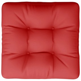 Μαξιλάρι Καναπέ Παλέτας Κόκκινο 50 x 50 x 12 εκ. Υφασμάτινο - Κόκκινο