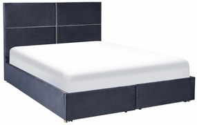 Κρεβάτι Berwyn 1615, Διπλό, Μαύρο, 180x200, Ταπισερί, Τάβλες για Κρεβάτι, 188x214x120cm, 75 kg | Epipla1.gr