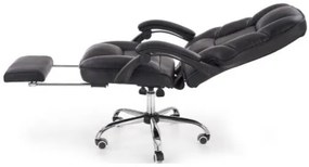 Καρέκλα γραφείου Houston 437, Μαύρο, 118x66x70cm, 22 kg, Με ρόδες, Με μπράτσα, Μηχανισμός καρέκλας: Κλίση | Epipla1.gr