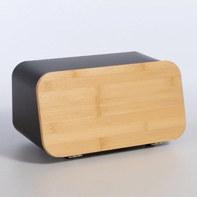 Ψωμιέρα (34.5x19x17) Nef-Nef Homeware Black