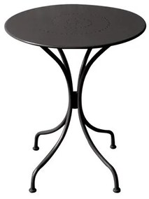 PARK Τραπέζι Μέταλλο Βαφή Μαύρο  Φ60cm H.70cm [-Μαύρο-] [-Μέταλλο-] Ε5170,1