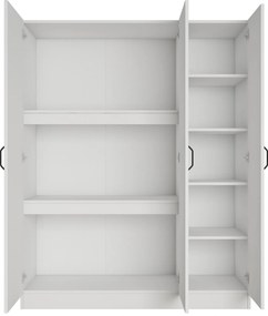 Τριφυλλη Ντουλαπα Λευκο BA105 55x145x181.8