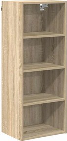 vidaXL Κρεμαστό ντουλάπι με αποθήκευση Δρύς Sonoma 40 x 29,5 x 100 εκ.