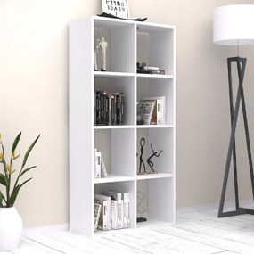Βιβλιοθήκη Anser Megapap χρώμα λευκό 69,8x29x142εκ.-GP028-0102,2