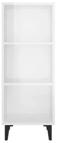 vidaXL Ντουλάπι Γυαλιστερό Λευκό 34,5x32,5x90 εκ. Επεξεργασμένο Ξύλο