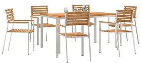 vidaXL Σέτ φαγητού για κήπο 7 pcs