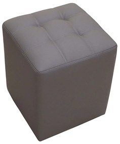 Σκαμπό Cube 40.0122 35x35x42cm Grey