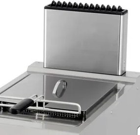 Heavy Duty Deep Fryer - 1 x 12L - Single Unit - 70cm Deep - with Drain Tap - Gas