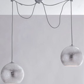 Φωτιστικό Οροφής Vanity I-VANITY/S2 SIL Silver Glass