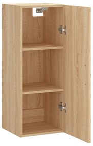 vidaXL Ντουλάπι Τοίχου Sonoma Δρυς 34,5 x 34 x 90 εκ. Επεξεργ. Ξύλο