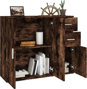 vidaXL Ντουλάπι Καπνιστή Δρυς 91x29,5x75 εκ. από Επεξεργασμένο Ξύλο