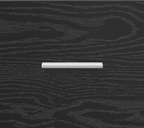 vidaXL Κομοδίνα Μαύρη Δρυς 40 x 30 x 60 cm Επεξεργασμένο Ξύλο