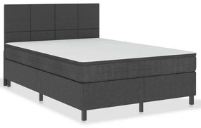 Κρεβάτι Boxspring Σκούρο Γκρι 180 x 200 εκ. Υφασμάτινο - Γκρι