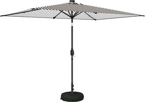vidaXL Ομπρέλα Κήπου με LED Φώτα και Βάση 200 x 300 cm Πολυεστέρας