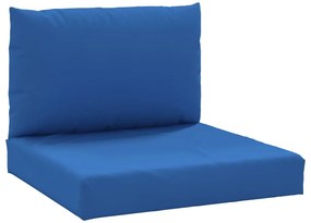 vidaXL Μαξιλάρια Παλέτας 2 τεμ. Μπλε από Ύφασμα Oxford