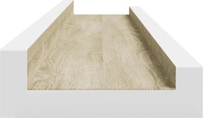 vidaXL Ράφια Τοίχου 2 τεμ. Λευκό και Sonoma Δρυς 60 x 9 x 3 εκ.