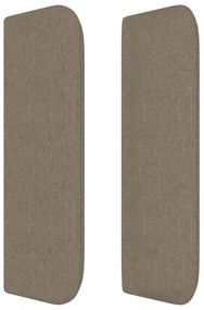 vidaXL Κεφαλάρι με Πτερύγια Taupe 163x16x78/88 εκ. Υφασμάτινο