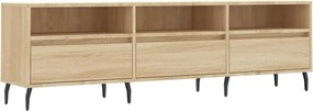 vidaXL Έπιπλο Τηλεόρασης Sonoma Δρυς 150x30x44,5 εκ. Επεξ. Ξύλο