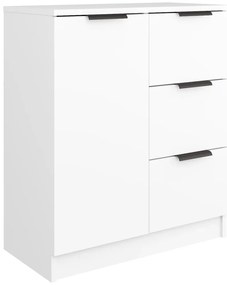 vidaXL Συρταριέρα Λευκή 60 x 30 x 70 εκ. από Επεξεργασμένο Ξύλο