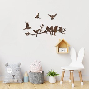 Decorative Metal Wall Accessory Rusty Birds 2 Antiquation