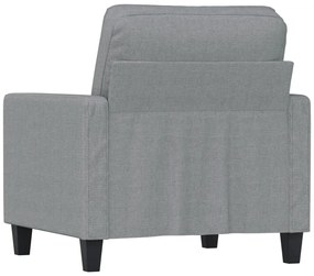 vidaXL Πολυθρόνα Ανοιχτό Γκρι 60 εκ. Υφασμάτινη