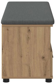 vidaXL Παγκάκι Χαλωρίου με μαξιλάρι Τεχνίτικη Δρυς 100 x 38 x 46 εκ