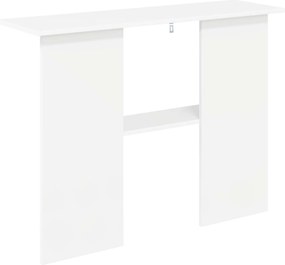 vidaXL Τραπέζι κονσόλας Λευκό 100 x 30 x 75 εκ Επεξεργασμένο Ξύλο