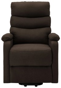 vidaXL Πολυθρόνα με Ανύψωση Σκούρο Καφέ Υφασμάτινη